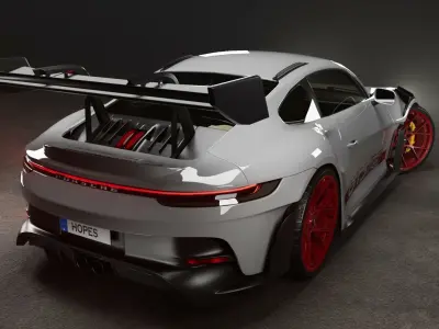 Porsche 911 GT3 RS 992 2023 3D model  3D model