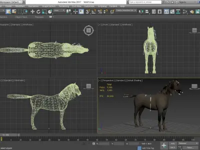 Horse - D4 3D model