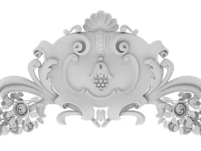 Cartouche Ornament 043 3D model