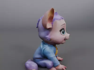 decoration doll sculpture 3D model
