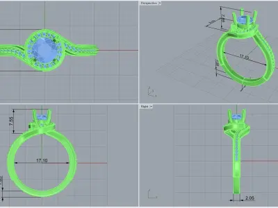 ring code 231 3D print model