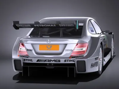 Mercedes C AMG DTM 2012 -2014 VRAY 3D model