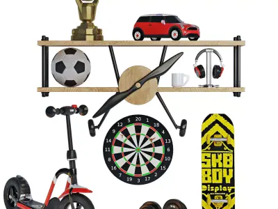 Filling for a boys room 3D model