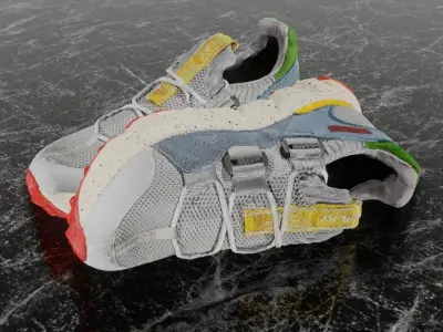 REPLAY SPLIT AIR 3D SHOES Low-poly 3D model