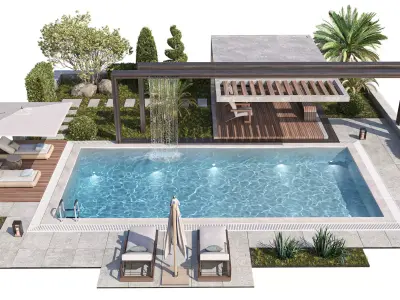 Swimming Pool 10 3D model