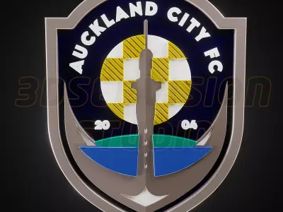 Auckland City logo - Cinematic - 3D print 3D model