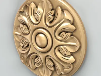Round rosette 012 3D model