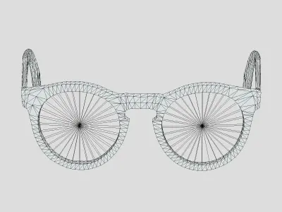 Pantos Glasses Low Poly PBR Realistic Low-poly 3D model