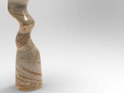 Uwer Floor Lamp Low-poly 3D model