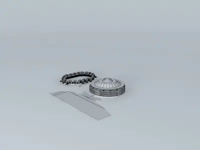 MODERN STADIUM COMPLEX 3D model