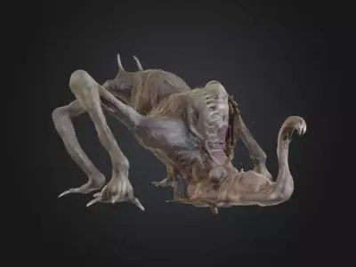 Aberrant Crawler Low-poly 3D model
