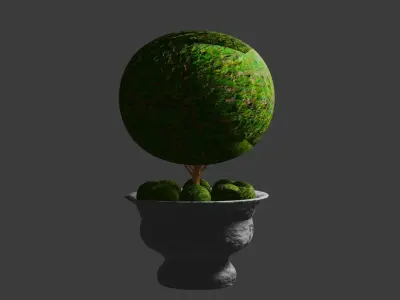 decorative bush 3D model