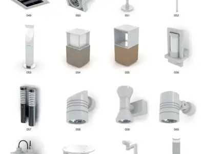 lighting elements 3D model