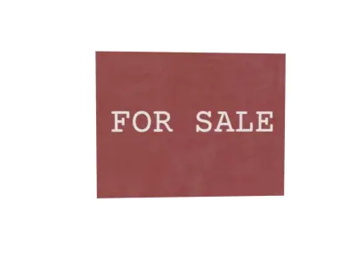 For sale sign Low-poly 3D model