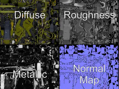 HighPerformance Snowmobile Model Pack Low-poly 3D model