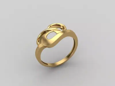 Women Ring Plain Ring Ready STL 3DM Models Womens Rings 3D print model 40