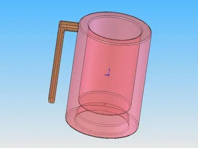 Jug glass mug Free 3D model