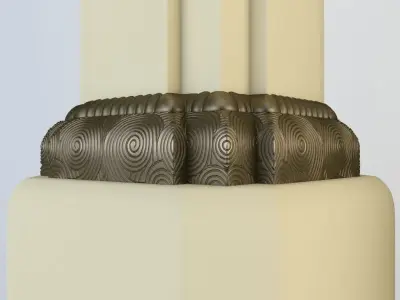 Column art deco style 3D model