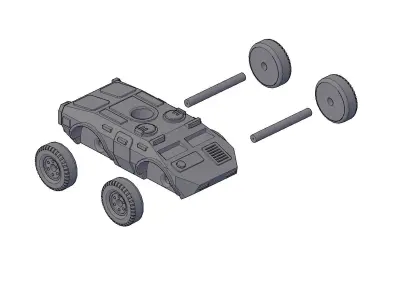 ARMORED VEHICLE MP110 3D print model