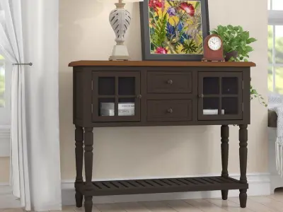 Decarlo Buffet SideBoard Console Table - 6 Colour 3D model