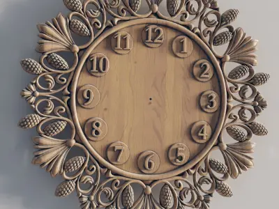 wall clock files 3D print model