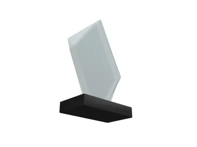 Glass Trophy v1 002 Low-poly 3D model