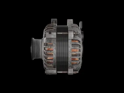 Alternator Low-poly 3D model