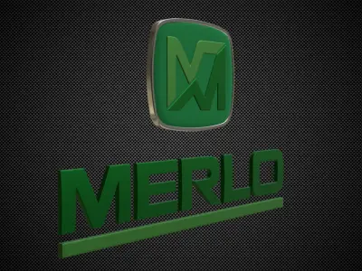 merlo logo 3D model