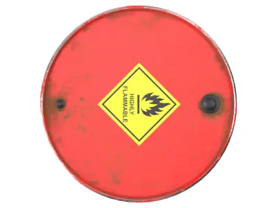  Flammable barrel 3D model