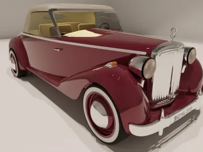 Mercedes Benz 170S 1950 3D model