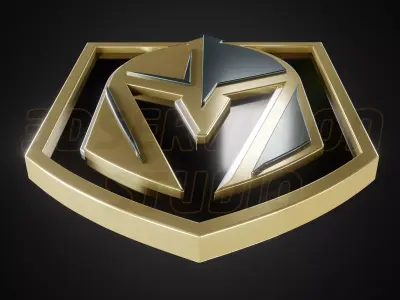 Vegas Golden Knights logo - Cinematic - 3D print 3D model