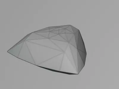 Triangle Diamond Ideal Cut 3D model