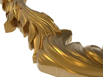 Carved Picture Frame 3D model 12