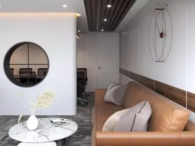 Office Room Interior Mode 3D model