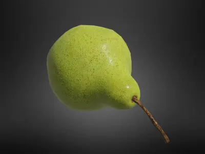 Pear fruit Low-poly 3D model