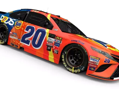 Toyota Camry XSE NASCAR Low-poly 3D model