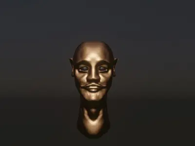 Head sculpture Free 3D model
