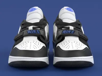 Air Jordan Legacy 312 Low Game Royal Low-poly 3D model
