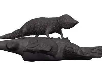 Gecko figurine 3D model