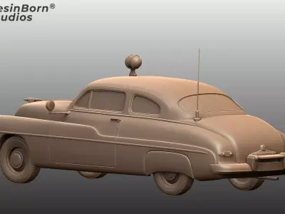 Mercury Eight 1949 Classic American Sedan 3D Model 3D print model