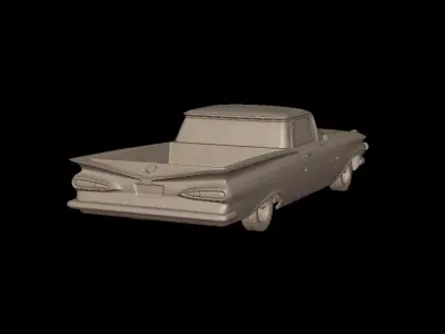 CHEVROLET ELCAMINO 1959 3D PRINT MODEL 3D print model