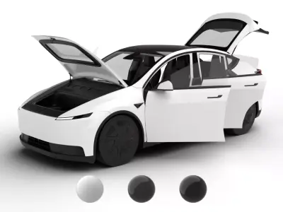 Tesla Model Y Standard 2026 HQ 3d model 3D model
