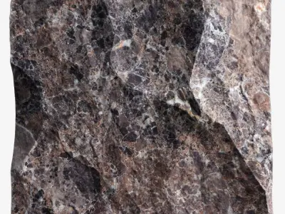 349-RockPanel piece of rock 3D model