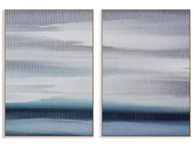 abstract painting frame set 3D model 130