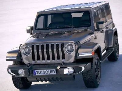 Jeep Wrangler Unlimited Sahara 2018 3D model