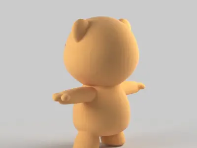 Teddy Bear - static and animated 3D model