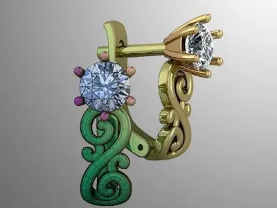 Earrings 53 3D print model