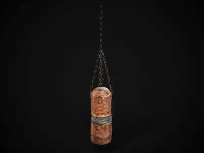 Boxing Punching Bag Low-poly 3D model