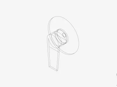 Wall Mixer Tap - Luxury - Argile Low-poly 3D model