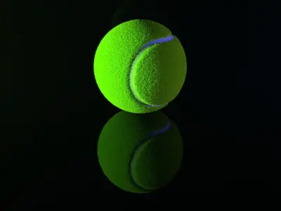 Not Realistic Tennis Ball Free 3D model